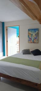 Pez · Habitación privada con baño, cerca playa la punta Brisas de Zicatela