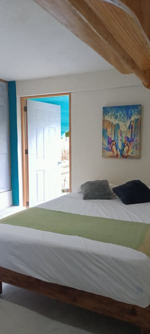 Pez · Habitación privada con baño, cerca playa la punta Brisas de Zicatela
