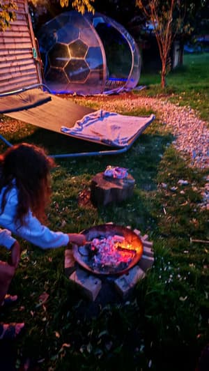 Clear Dome Zero Firepit BBQ
