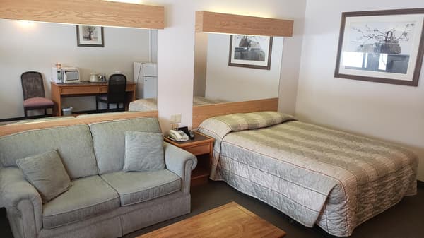 1 Queen Bed with Small Love-Seat