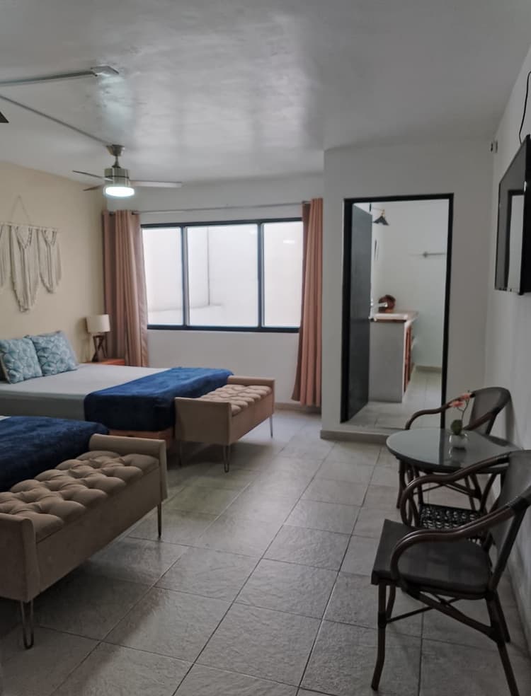 R5 · Hab Doble Decorada Hermosamente / Amplio Baño / Gran Ventanal Oaxaca de Juárez