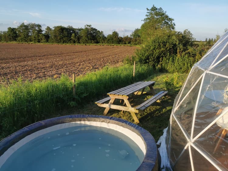 Dome One Extra Hottub Firepit BBQ