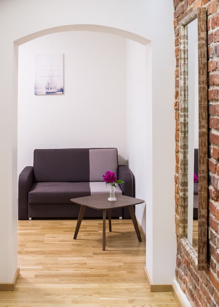 Vieno kambario apartamentai (dvivietis apartamentas max 3 asmenims)