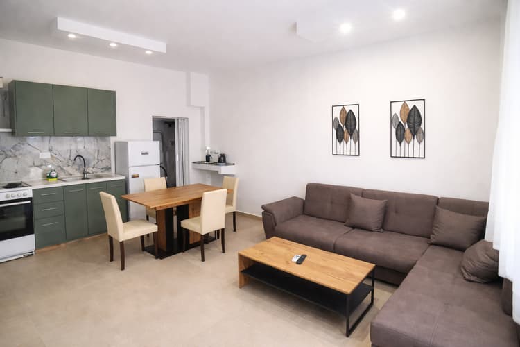 1-bedroom apartment 50 m from a sandy beach