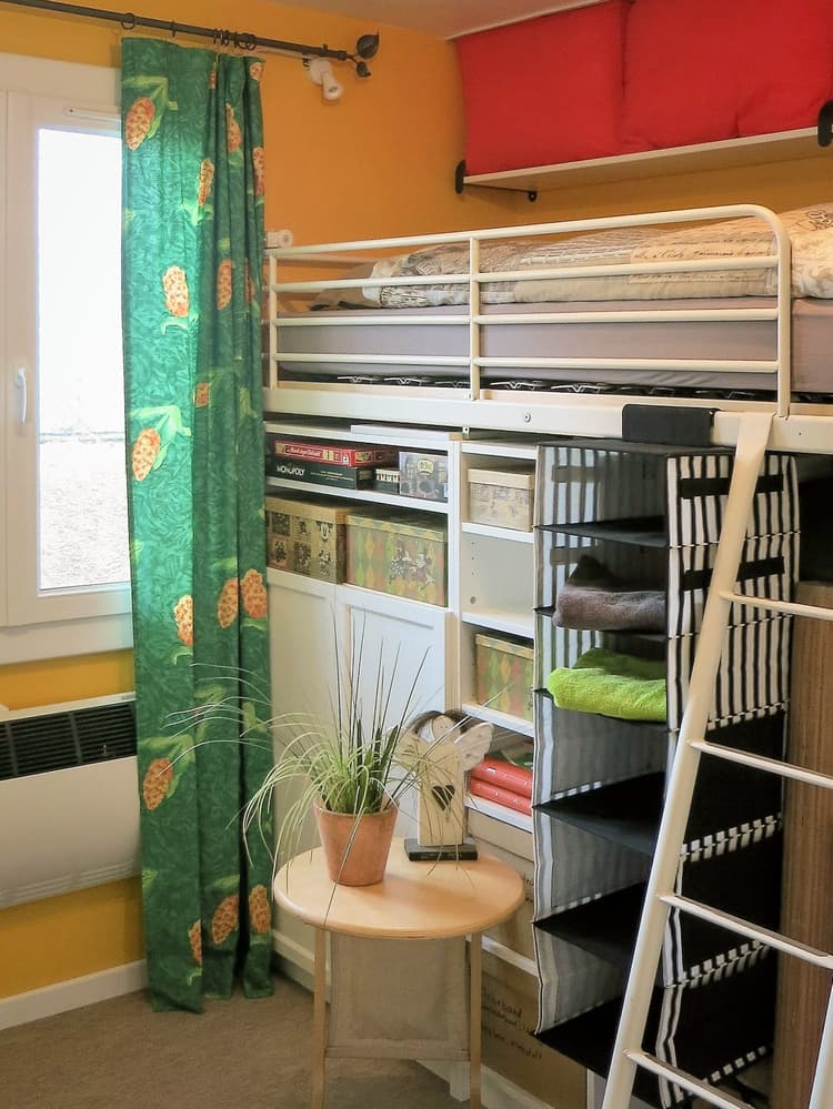 Le Coco Loco - chambre NICE - lit simple superposé 90x200 cm Le Luc