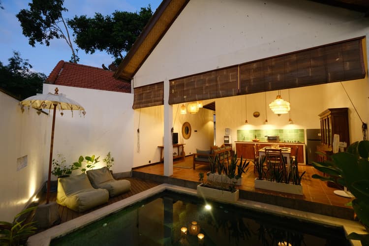 #2 Private 2BR Villa with Pool, Garden & Modern Comforts in Bali Umalas Canggu