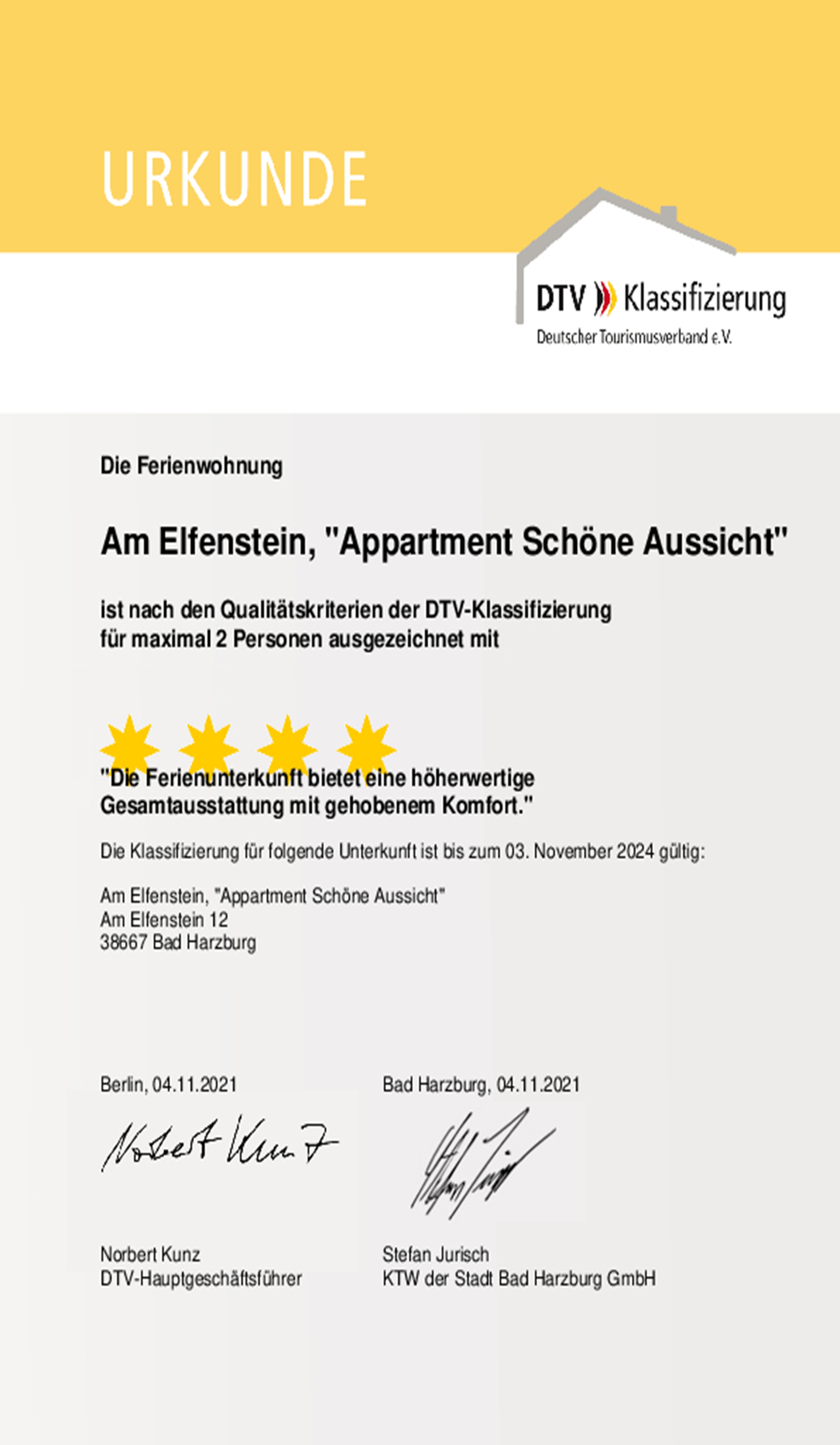 Wohnung 1 “Schöne Aussicht” ****