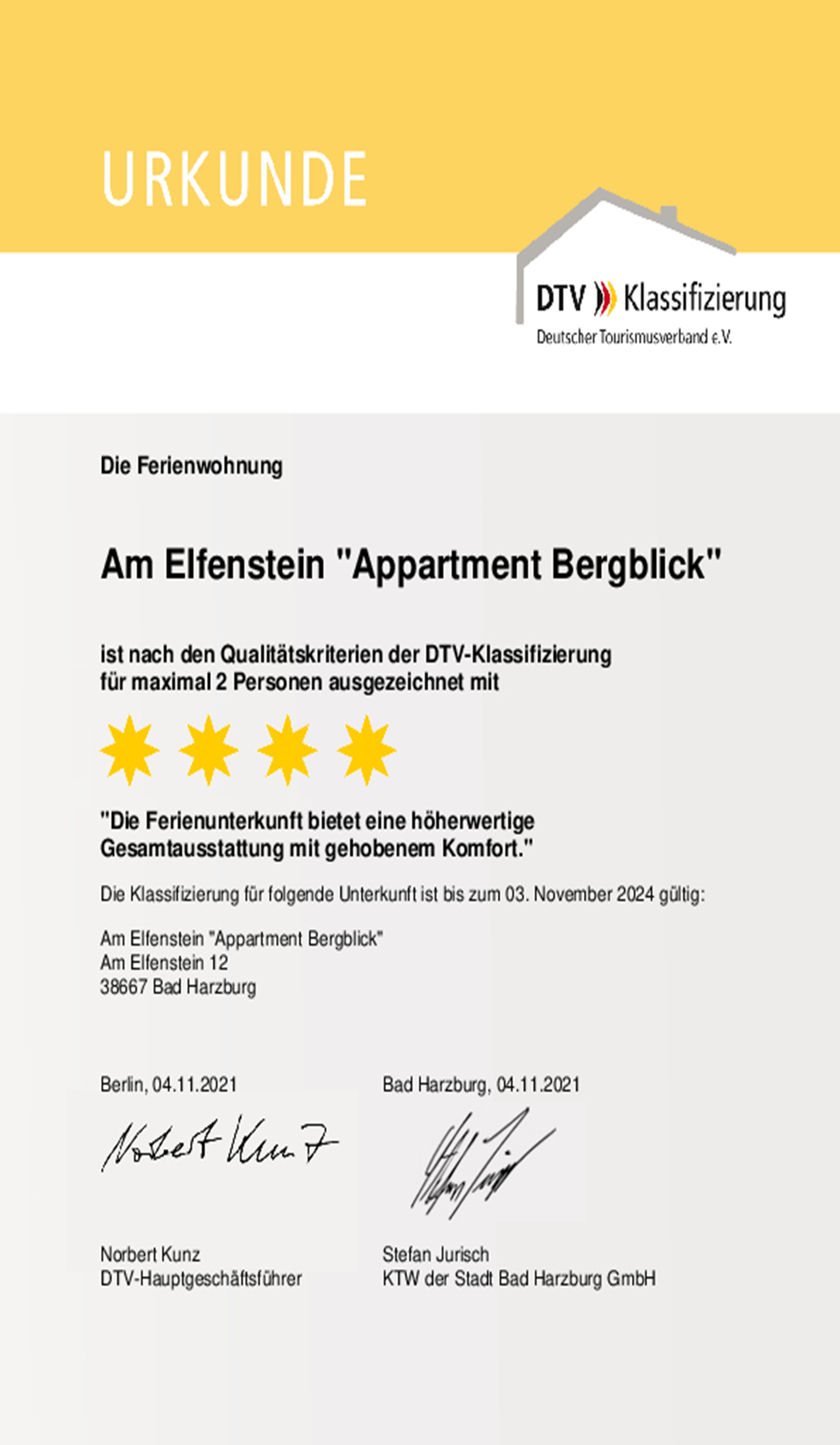 Wohnung 2 “Bergblick” ****