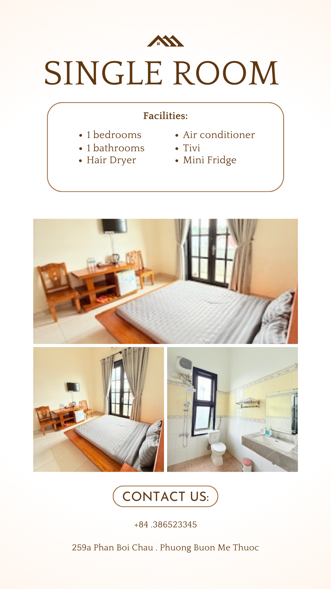 PHÒNG ĐÔI CÓ BAN CÔNG 