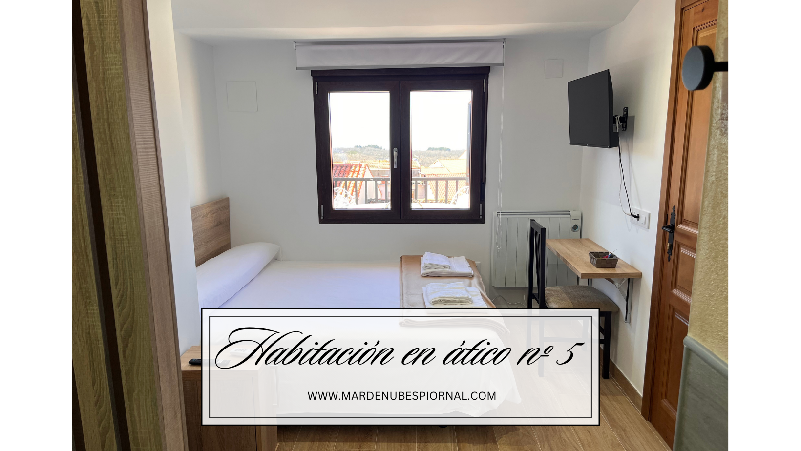 HABITACION ÁTICO  Nº 5  Tarifa base: máximo 2 personas / noche