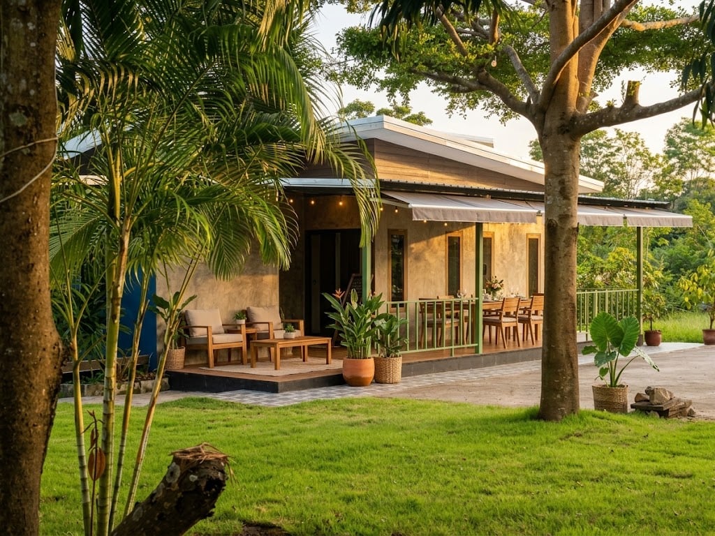 Premium-Zimmer mit Leinenbett in Boutique Villa